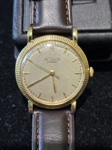 LeCoultre Automatic 18k Yellow Gold 1950s Rare Button Back. - Picture 1 of 16