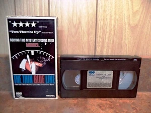 THE THIN BLUE LINE (VHS 1988) Randall Adams David Harris, HBO MURDER DOCUMENTARY - Imagen 1 de 4