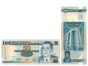 Honduras 50 Lempiras (23.1.2003) - Galvez/Central Bank/p-88b UNC - Picture 1 of 3