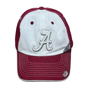 Top Of The World Adjustable Hat / Cap University Of Alabama Red & White Sample - Picture 1 of 6