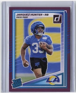 2025 Donruss #352 Jarquez Hunter Press Proofs Purple - Picture 1 of 2