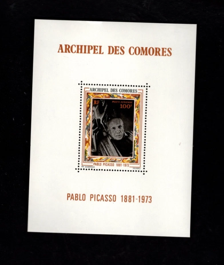 Коморские острова sc#C58 (1973) сувенирный лист как новый без наклеек и следов - Изображение 1 из 1