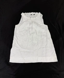 Saks Fifth Avenue Threads Women White Casual Linen Tank Top Size S - Picture 1 of 9