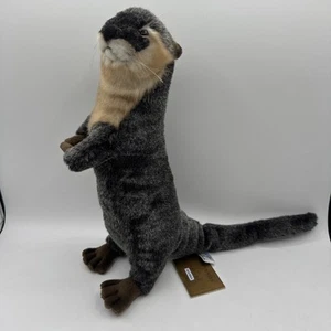 NWT Hansa Standing Otter Portraits Of Nature Realistic Stuffed Animal Plush 3814 - Picture 1 of 12