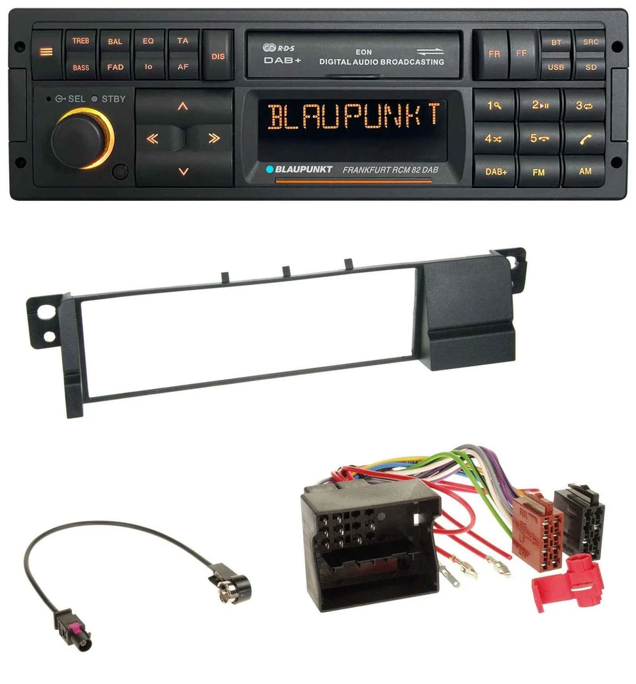 Blaupunkt USB DAB SD MP3 Bluetooth Autoradio für BMW 3er E46 (Quadlock) - Bild 1 von 4