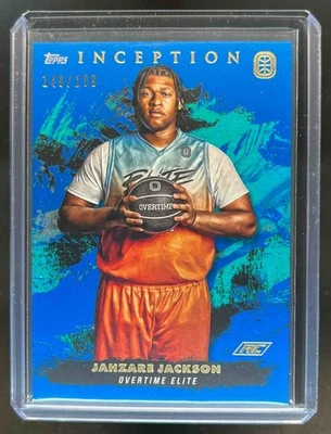 2021-22 Topps Inception OTE Jahzare Jackson RC Blue Rookie #/199 - Image 1 of 2