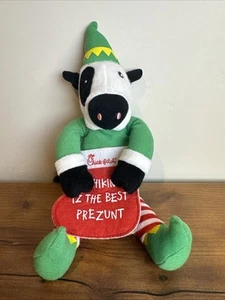 Peluche Chick-Fil-A Vaca Elfo Verde 10" "Chikin Iz The Best Prezunt" Navidad 2021 - Imagen 1 de 2