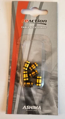 Donuts de cable de palanca de cambios/freno de gama alta ASHIMA, dorado, nuevo, envío gratuito a EE. UU. Foto 1 de 2