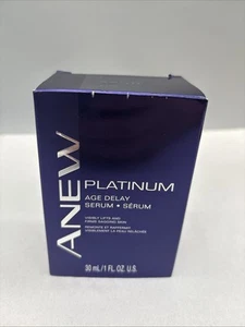 AVON Anew Platinum Age-Delay Serum Full Size nuovo con scatola SPEDIZIONE GRATUITA - Foto 1 di 1