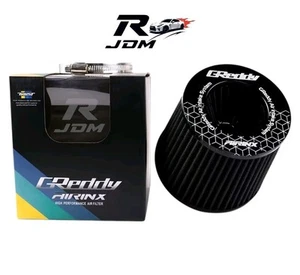 GReddy Airinx Filter BLACK Power 3" Air Filter High Flow Intake Universal JDM - Picture 1 of 2