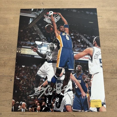 Foto autografiada 8x10 firmada a mano de Kobe Bryant Los Angeles Lakers con certificado de autenticidad Foto 1 de 4