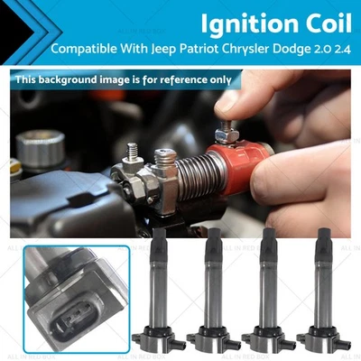 4Pcs Ignition Coil Suitable For Chrysler Sebring Fiat Freemont 2.4L 04606824AB - image 1 of 4