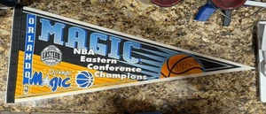 ORLANDO MAGIC EASTERN CHAMPIONS NBA RETRO FELT PENNANT - Picture 1 of 4