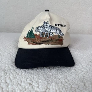 Vintage 2000 Stihl Wolves Wolf Snap Back Hat One Size Rare Wildlife Outdoors - Bild 1 von 7