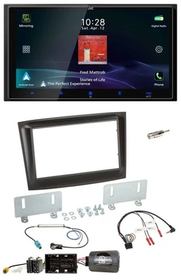 JVC USB Bluetooth 2DIN DAB Lenkrad Autoradio für Fiat Doblo ab 2015 schwarz - Bild 1 von 4