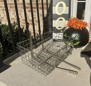 Vintage Wald Schwinn Bicycle Cycle LARGE Front Basket with Brackets 21 x 15 x 10 - Picture 1 of 7