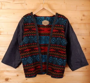 Woolrich South Western Navajo Aztec Cowichan Wollmantel Jacke Damenfutter M - Bild 1 von 8