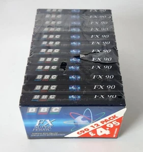 BBC FX Super Ferric C90 Cassette Tapes Sealed and Unopened 12 Pack - Picture 1 of 3
