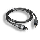 Kentek 6' Toslink to Mini Audio Cable SPDIF Digital Fiber Optical 5.0/3.5mm Gray