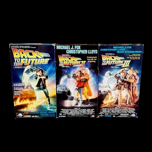 Back To The Future I-II-III VHS Tapes MCA Universal TESTED - Picture 1 of 7