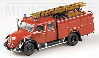 Magirus Deutz Merkur TLF16 - 1959 Fire Department Ulm 1:43 Minichamps 439141070 - Image 1 of 2