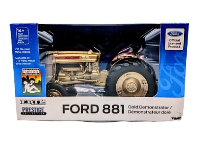 1/16 Ford 881 Gold Demonstrator Tractor, National Farm Toy Museum - Image 1 of 3