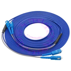200M Indoor Armored Fiber Patch Cord Duplex SM SC-SC UPC FTTH Fiber Cable Jumper - Afbeelding 1 van 1
