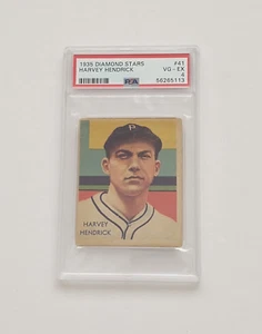 1935 Diamond Stars Harvey Hendrick 41 PSA 4 Brand New Holder Vintage Low Pop - Bild 1 von 12