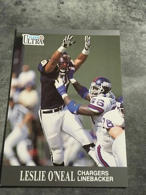 Leslie O'Neal Chargers 1991 Fleer Ultra #126 - Image 1 of 2