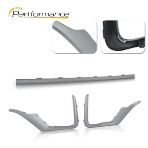 Gray Bumper Face Bar Molding Trim Step Pad Strips For 2020-2022 Honda CRV CR-V - Picture 1 of 14