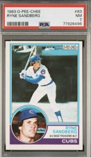 1983 TOPPS OPC O-PEE-CHEE #83 Ryne Sandberg HOF Rookie PSA 7 NM  CHICAGO CUBS RC