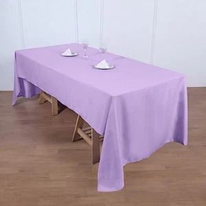 Lavender 60x126 RECTANGLE POLYESTER TABLECLOTH Party Catering Kitchen - Picture 1 of 8