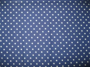 Marcus Brothers Vintage Cotton Fabric Tan Stars on Navy 31 inches by 45 " wide - Picture 1 of 7