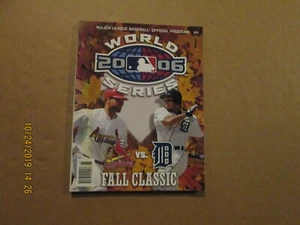 MLB Cardinals vs. Tigers Vintage 2006 World Series Official Baseball Program - Picture 1 of 1