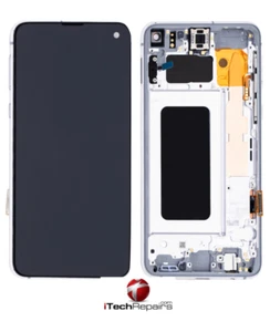 Samsung Galaxy S10E GENUINE OLED Assembly PRISM WHITE!! S10 E Original!! G970 A+ - Picture 1 of 4