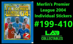 Merlin's Premier League 2004 Individual Stickers #199-410 Complete Your Album - Picture 1 of 1