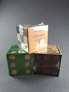 Lote de rompecabezas Mystery Cube único sin abrir vintage L.S. Rompecabezas de madera Ayres - Imagen 1 de 22