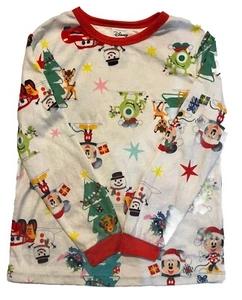 Disney 100 Kids Unisex Size S (6/7) Multicolor Christmas 2-PC Pajama Set - Picture 1 of 4