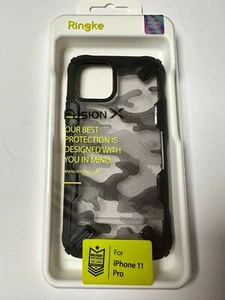 Ringke Fusion X Design Robuste Handyhülle Apple iPhone 11 Pro schwarz Camo - Bild 1 von 2
