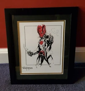 "Deathstroke" Original Artwork: Armando Ramirez (Framed 13" x 16") - Picture 1 of 1
