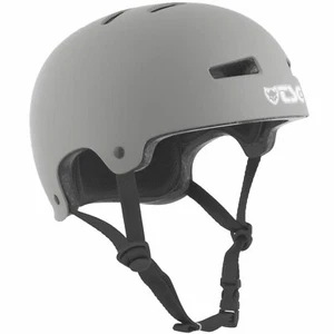 TSG Evolution Solid Colors Satin Coal Helm Skatehelm Fahrradhelm Halbschale Grau - Bild 1 von 4