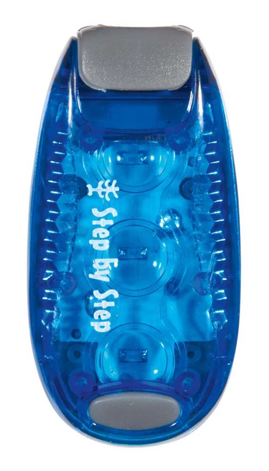 Step by Step LED Safety Clip Light LED Licht Blue blau grau Neu