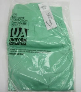 Butter-Soft Womens Size XS Stretch Knit Waistband Petite Yoga Scrub Pants Green - Picture 1 of 3
