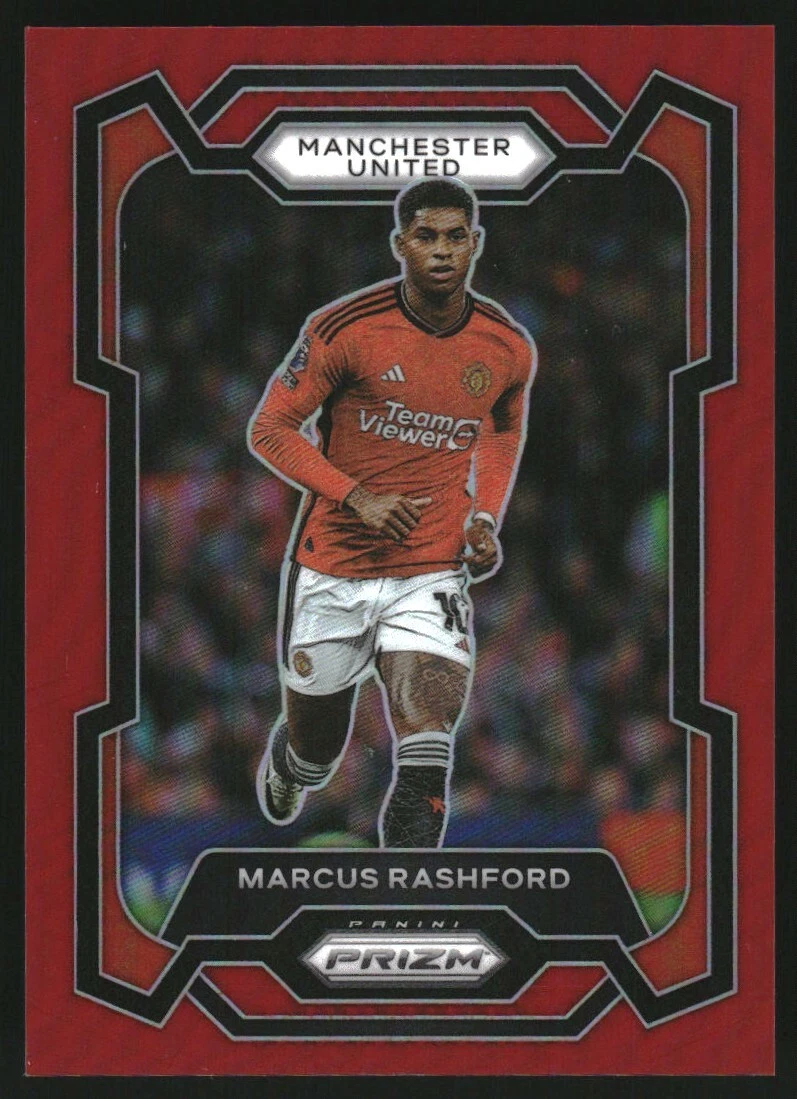 2023-24 Panini Prizm English Premier League Prizms Red #45 Marcus Rashford /199