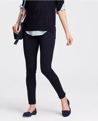 Ann Taylor - Leggings Ponte a Medida Azul Pequeño $98.00 Nuevos con Etiquetas (D53) Foto 1 de 4