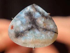 GILALITE Cabujón, Cuarzo Medusa Paraiba - Rayas Negras, Lágrima - Gemas, 44025 - Imagen 1 de 3