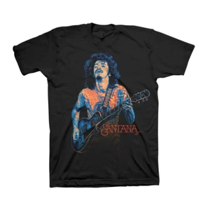 Camiseta negra Santana Psychedelic Carlos M, L, XL, 2XL - Imagen 1 de 1