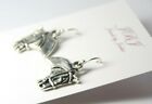 Horse head Earrings Country Dangle .925 sterling silver hooks pewter charms