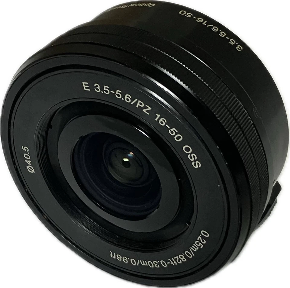 Lente Sony E 16-50 mm F3,5-5,6 OSS Pancake para cámaras Sony negra usada Foto 1 de 3