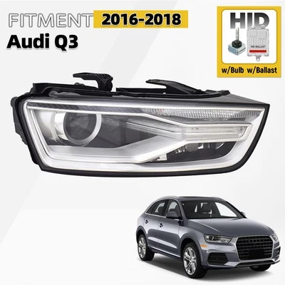 For 2016-2018 Audi Q3 Xenon Headlight Assembly W/ Bulb and Ballast Right Side - Изображение 1 из 4